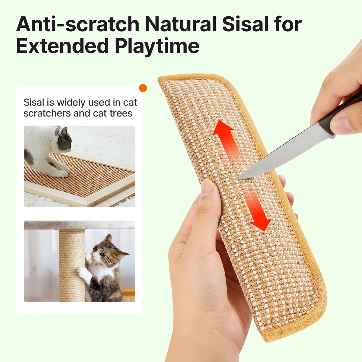 Potaroma Natural Sisal Cat Kicker Toys – Double-Stitched Scratching Toy (2 Pack)