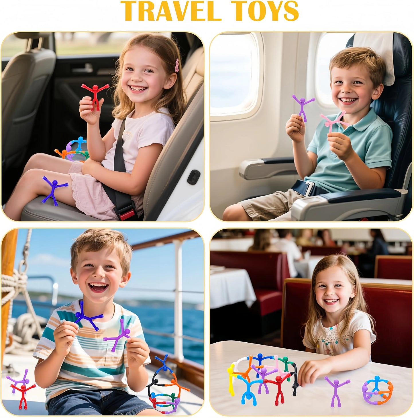 10pc Magnetic Fidget People Toys | Sensory Building Figures for ADHD & Stress Relief