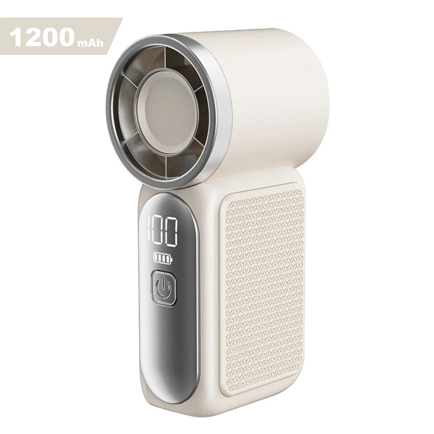 Mini Handheld Fan with LED Display - 6-Speed Turbo Portable Pocket Fan