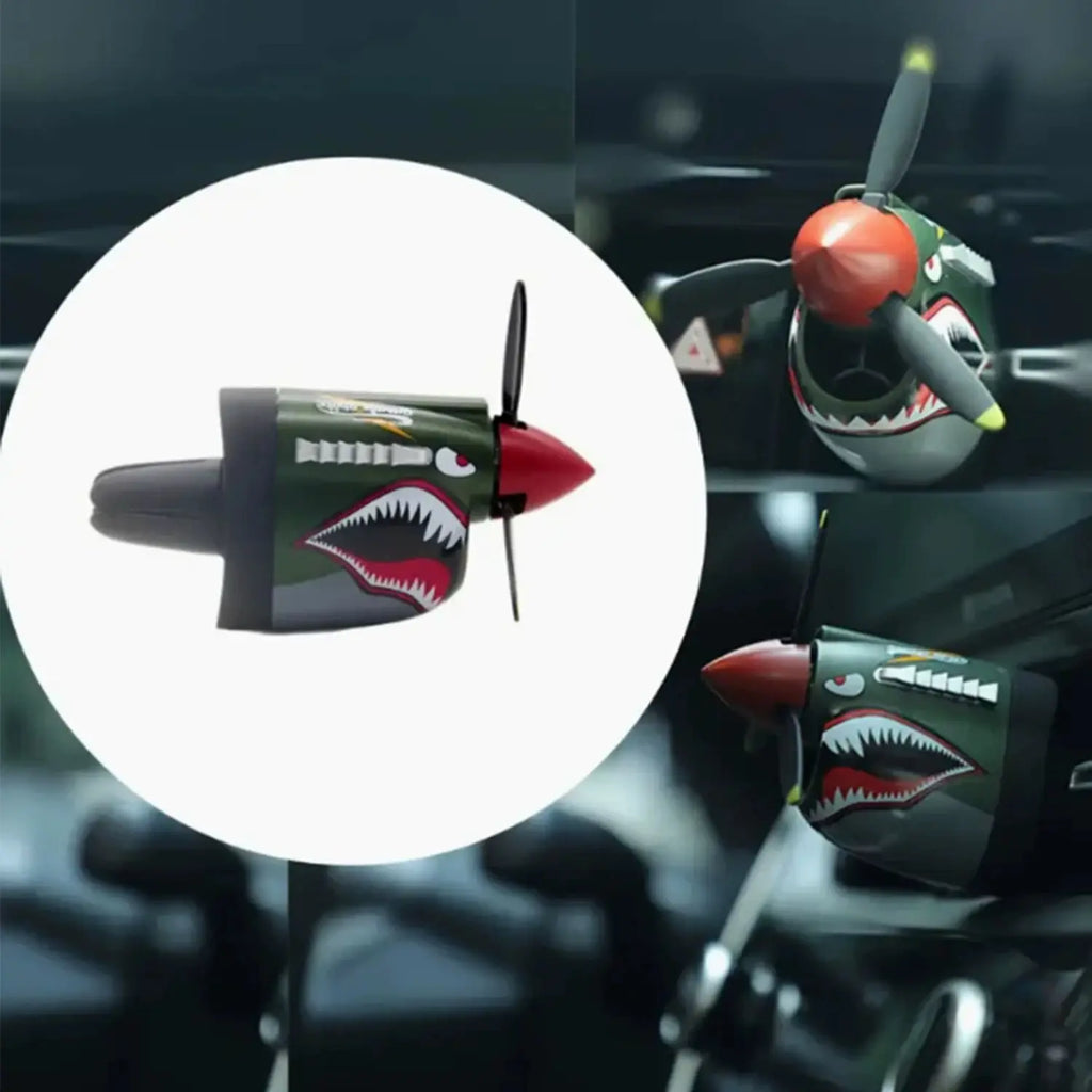 Désodorisant Voiture Avion P-40 Warhawk | Clip de ventilation Vintage Avion de Chasse pour Hommes