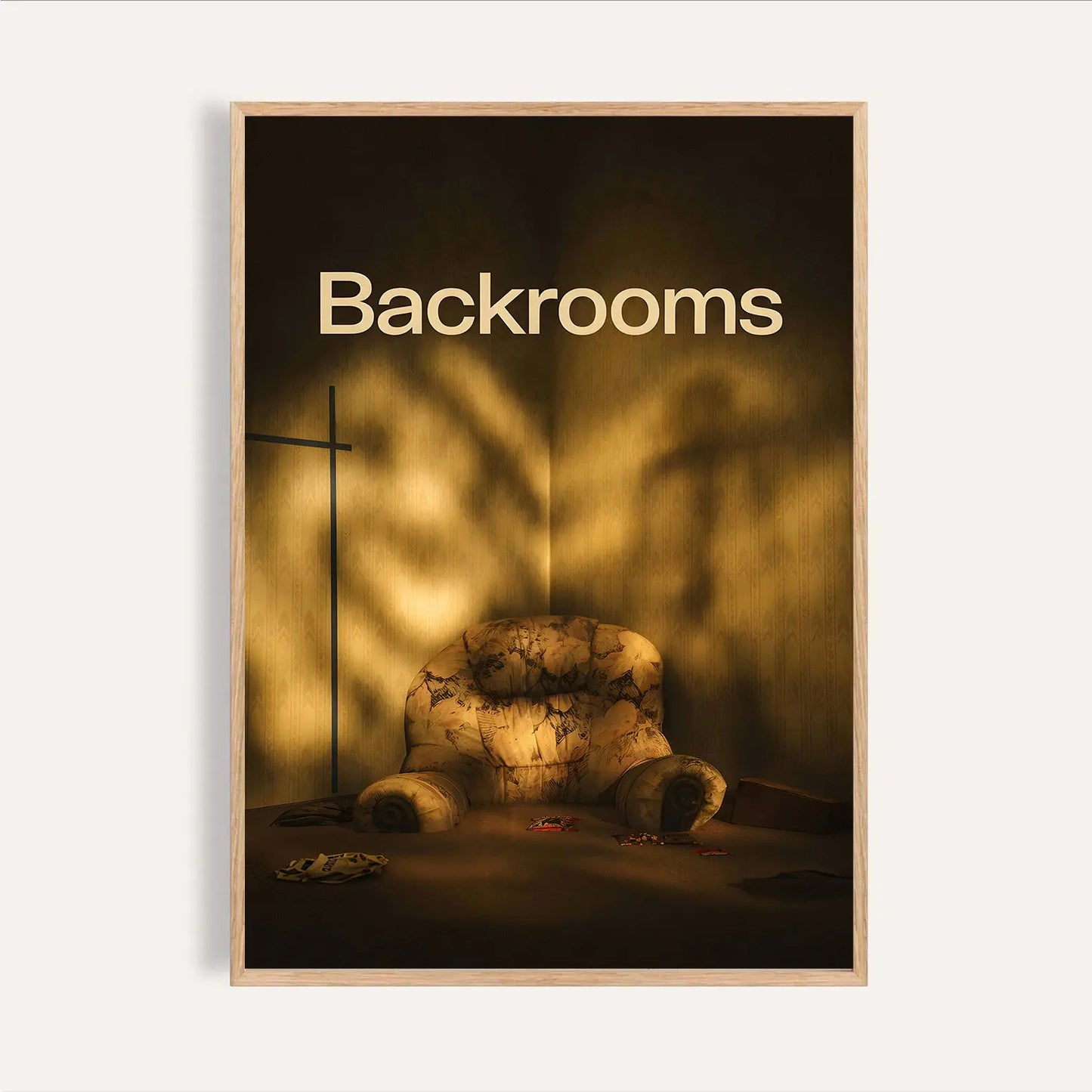 Backrooms 2026 Movie Poster | Kane Pixels Liminal Space Horror Film Decor Print