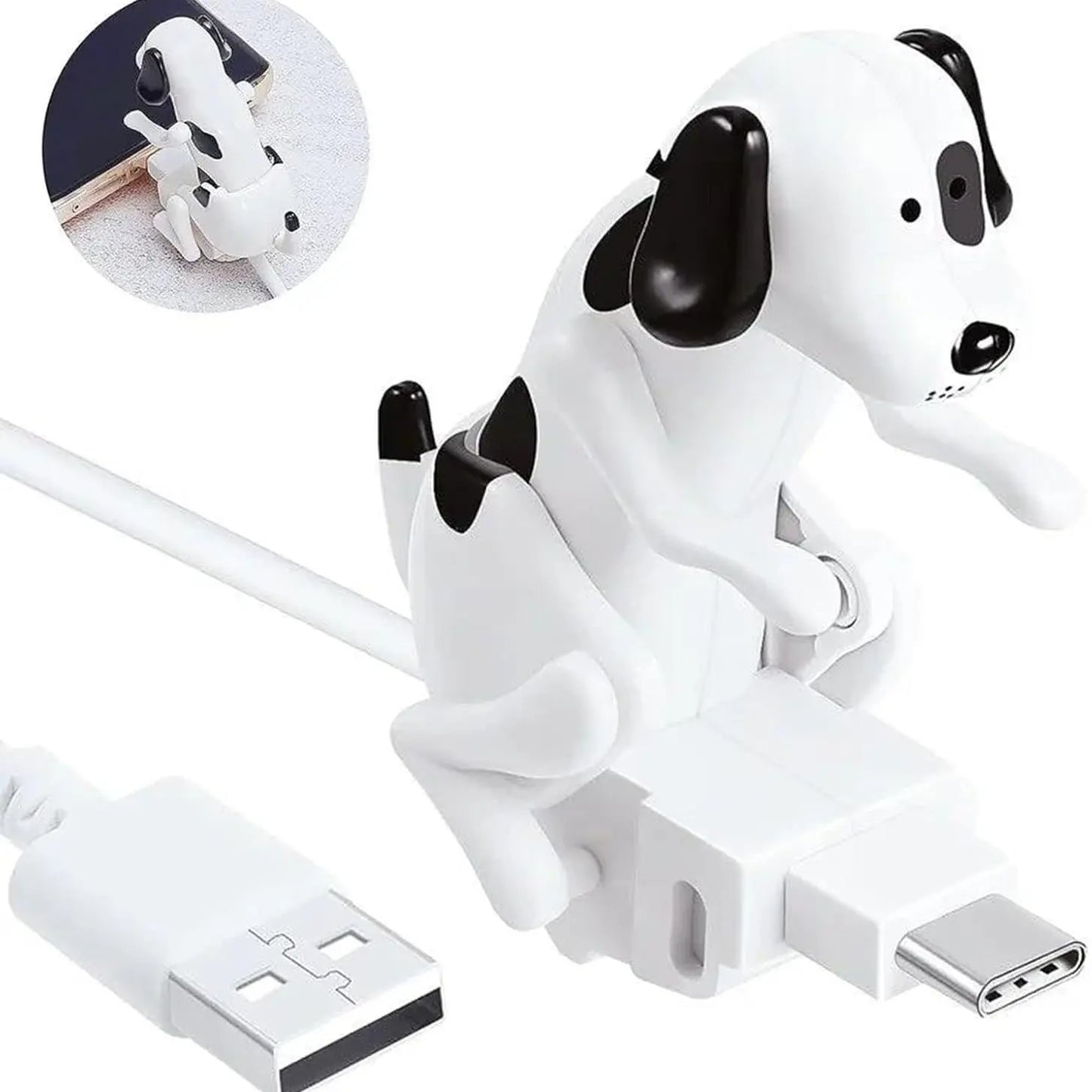 Funny Dog Charging Cable for Phones and Novelty Tech Gifts