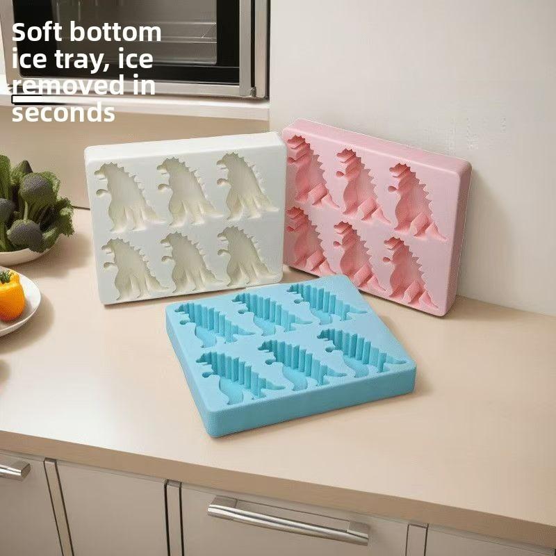 Godzilla Ice Cube Mold Foodgrade Silicone Mold with Dust Cover for Home & Party Use Unique Partyuse Ice Tray Black Cover Utensils Dustcover