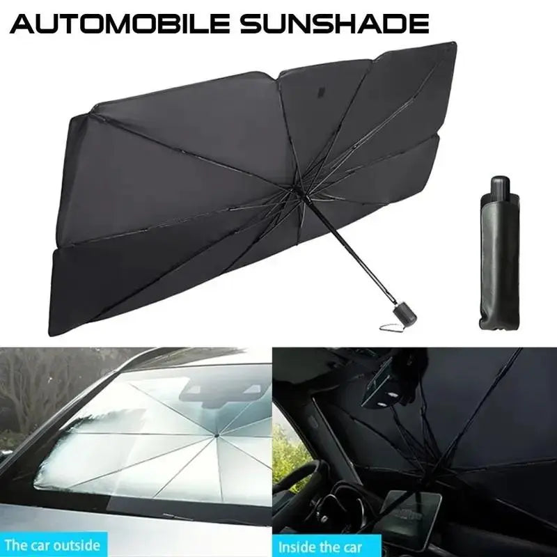 Car Front Windshield Sunshade: Foldable UV Blocker & Heat Reducer