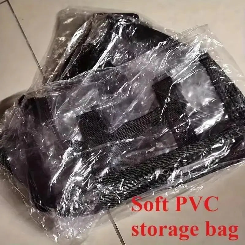 Boîte de rangement en plastique transparent robuste : Grand organisateur avec couvercle à charnière