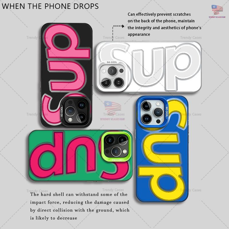 SUP Streetwear Anti-Drop Hard Shell Shockproof Case for iPhone 18 Pro Max & Samsung Galaxy S26 Ultra
