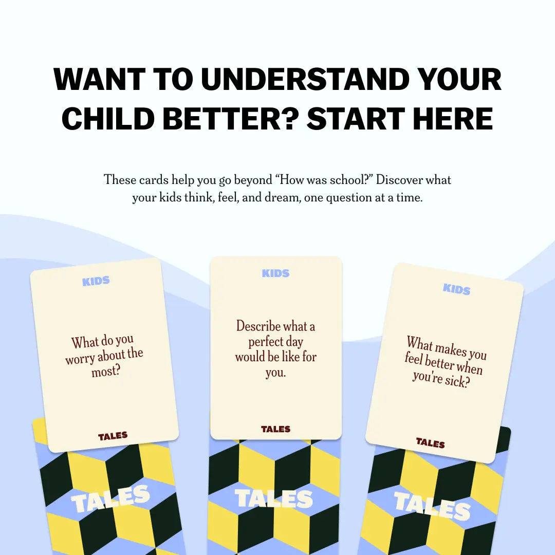 TALES Kids Edition Card Game – Fun Conversation Starter Cards for Family Game Night & Learning Through Play