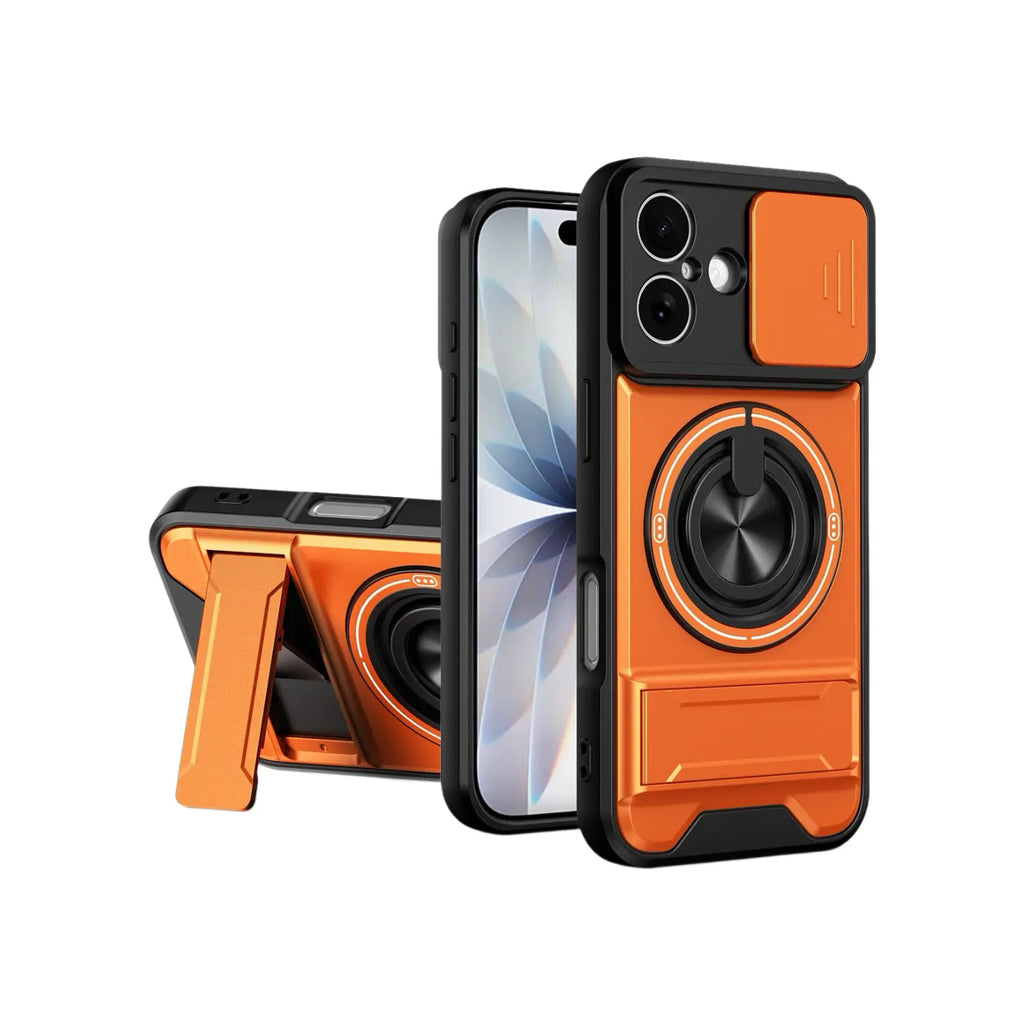Mecha Push Window Magnetic Case for iPhone & Samsung S26 – Military Grade Shockproof Cover