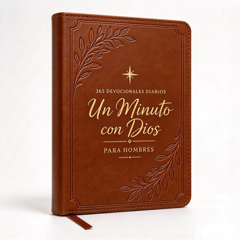 365-Day Embossed Faux Leather Daily Devotional Prayer Journal & Bible Study Book