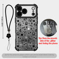 Cute Halloween Pumpkin Ghost Phone Case for iPhone 17 Pro Max – Transparent Shockproof Soft Silicone Cover