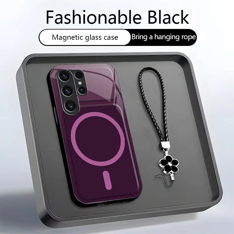 Dopamine Color Block Magnetic Phone Case for Samsung Galaxy S26 Ultra – Full Camera Protection & Shockproof Cover