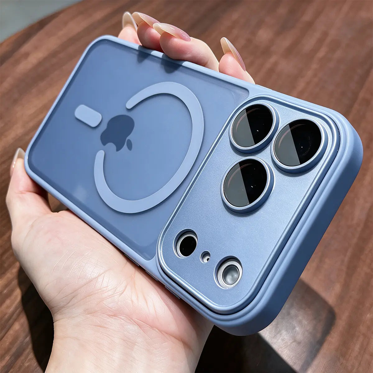 Luxury Matte Translucent Magnetic MagSafe Phone Case with Lens Protector for iPhone 18 Pro MaxV