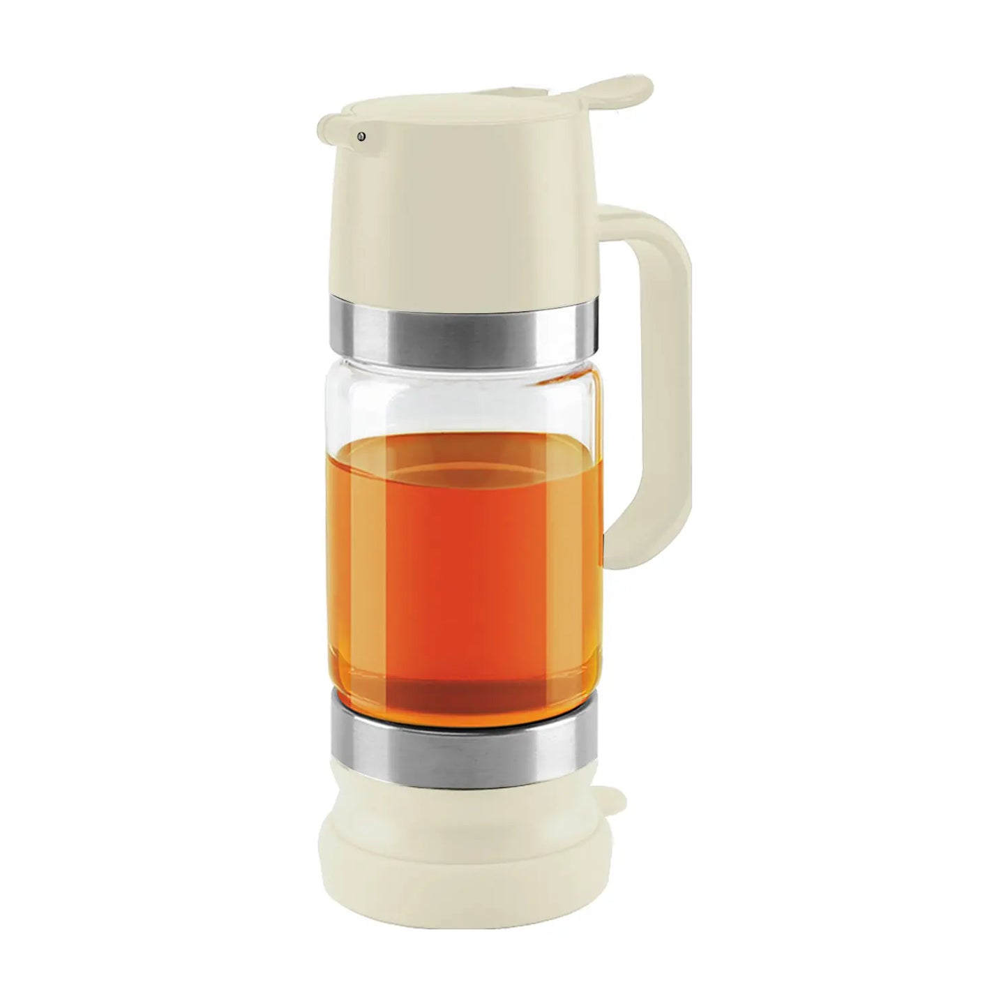 No-Drip Glass Honey Dispenser with Trigger Handle