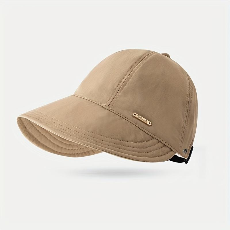 1/2/4 Pack Women's Wide Brim Sun Visor Hat - UPF 50+ Open Top Cap for Ponytails, Golf, and Beach