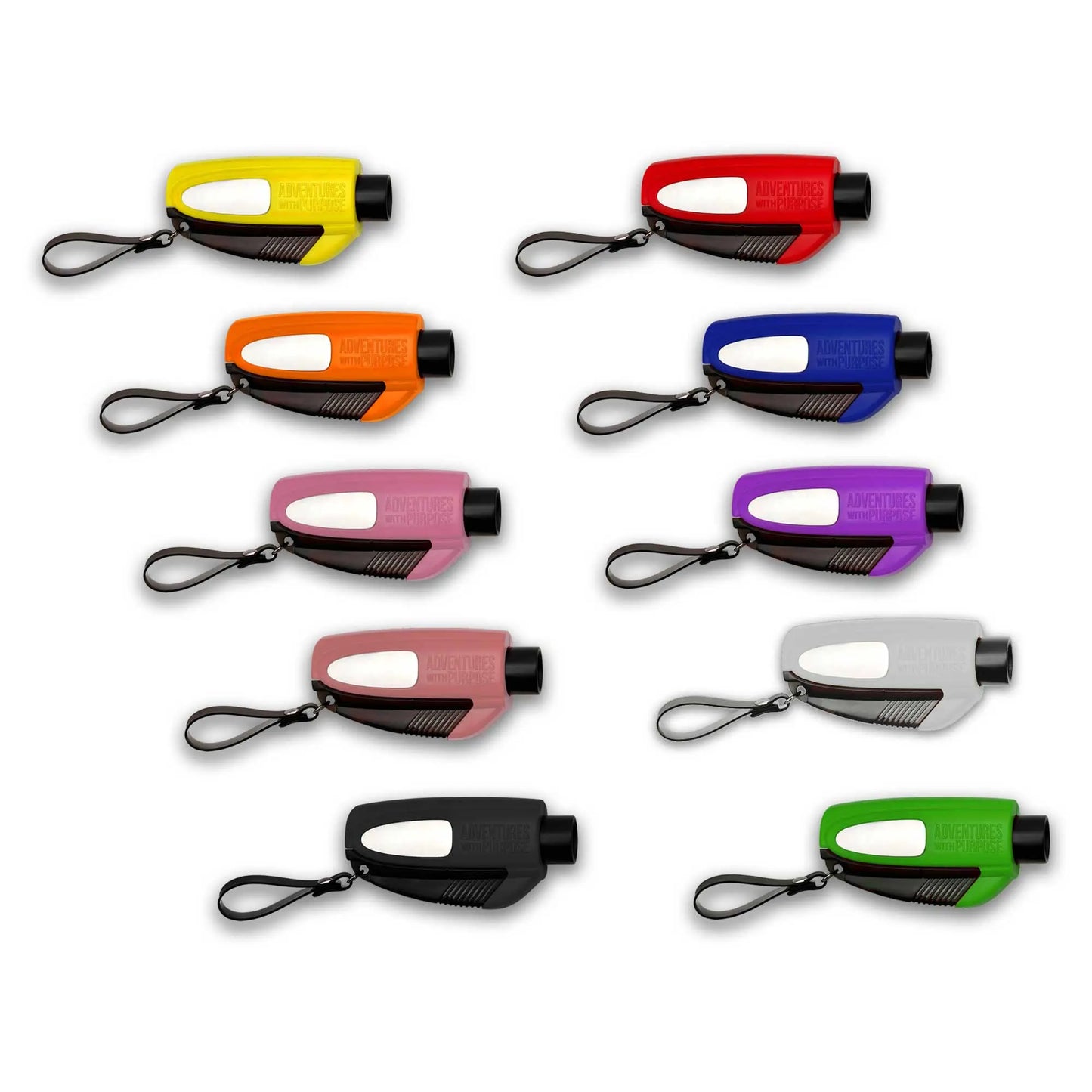 2-in-1 Emergency Car Escape Tool – Window Breaker & Seat Belt Cutter Keychain
