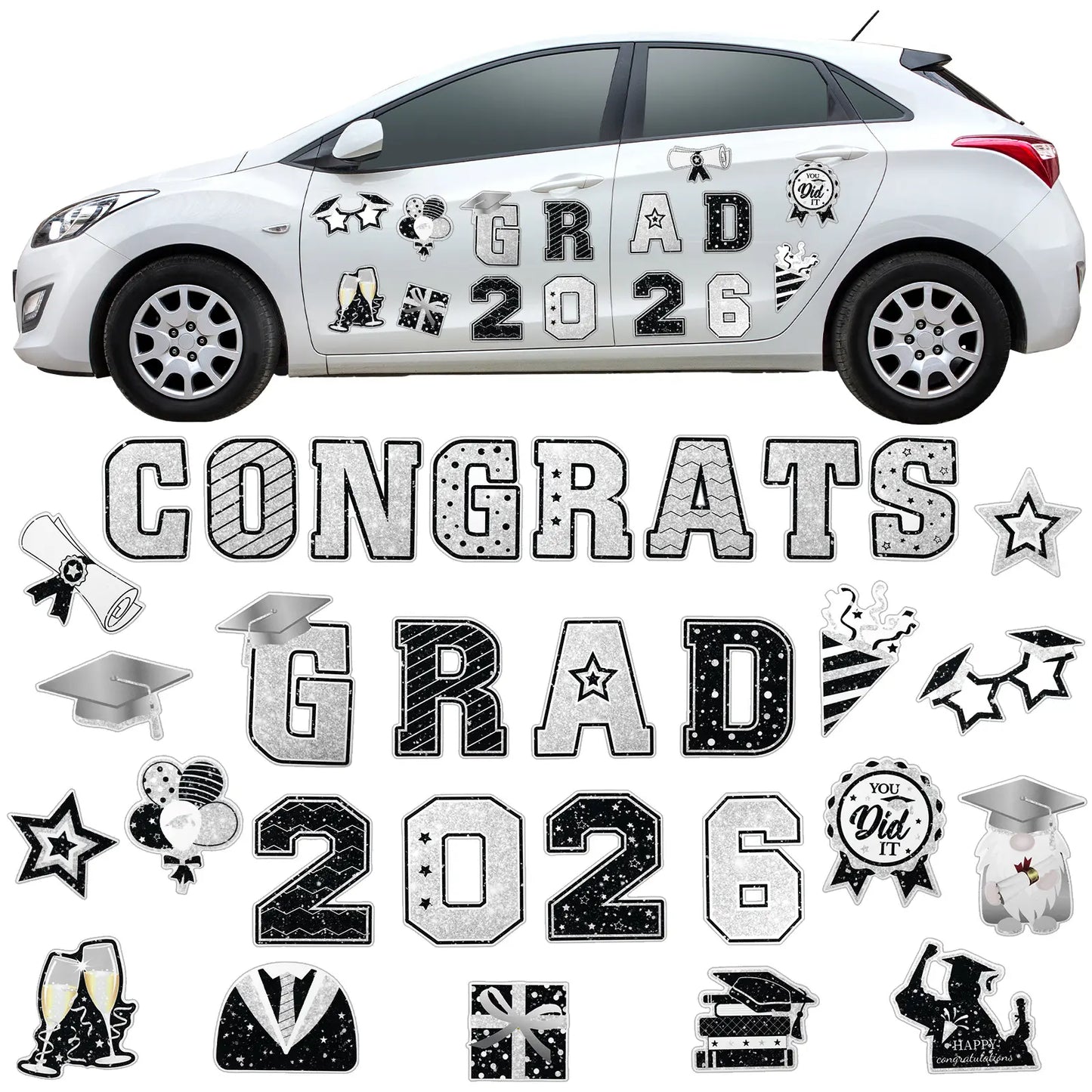 2026 Graduation Car Magnets & Refrigerator Decals