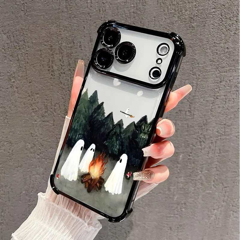 Ghost Campfire Phone Case for iPhone