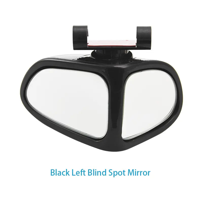 360° Rotatable Dual-Lens Blind Spot Mirror – Real Glass Rearview Auxiliary Mirror for Safe Reversing