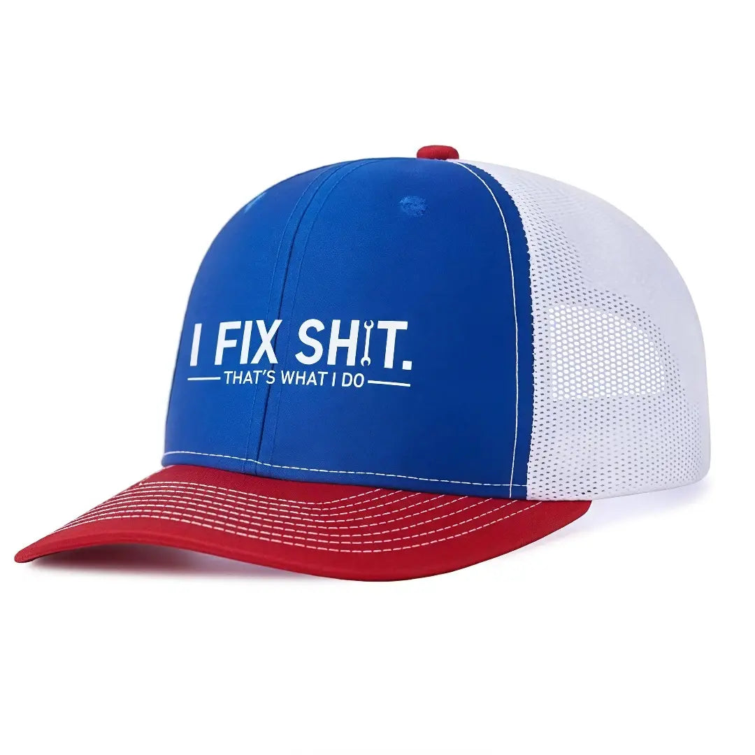 "I Fix Stuff" Unisex Baseball Cap – All-Season Outdoor & Fishing Hat