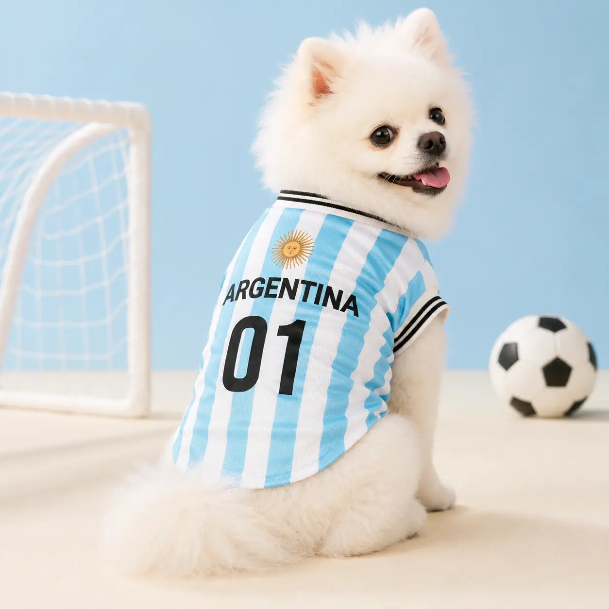 Pet Soccer Jersey Shirt | Lightweight Breathable Mesh Vest for Dogs & Cats