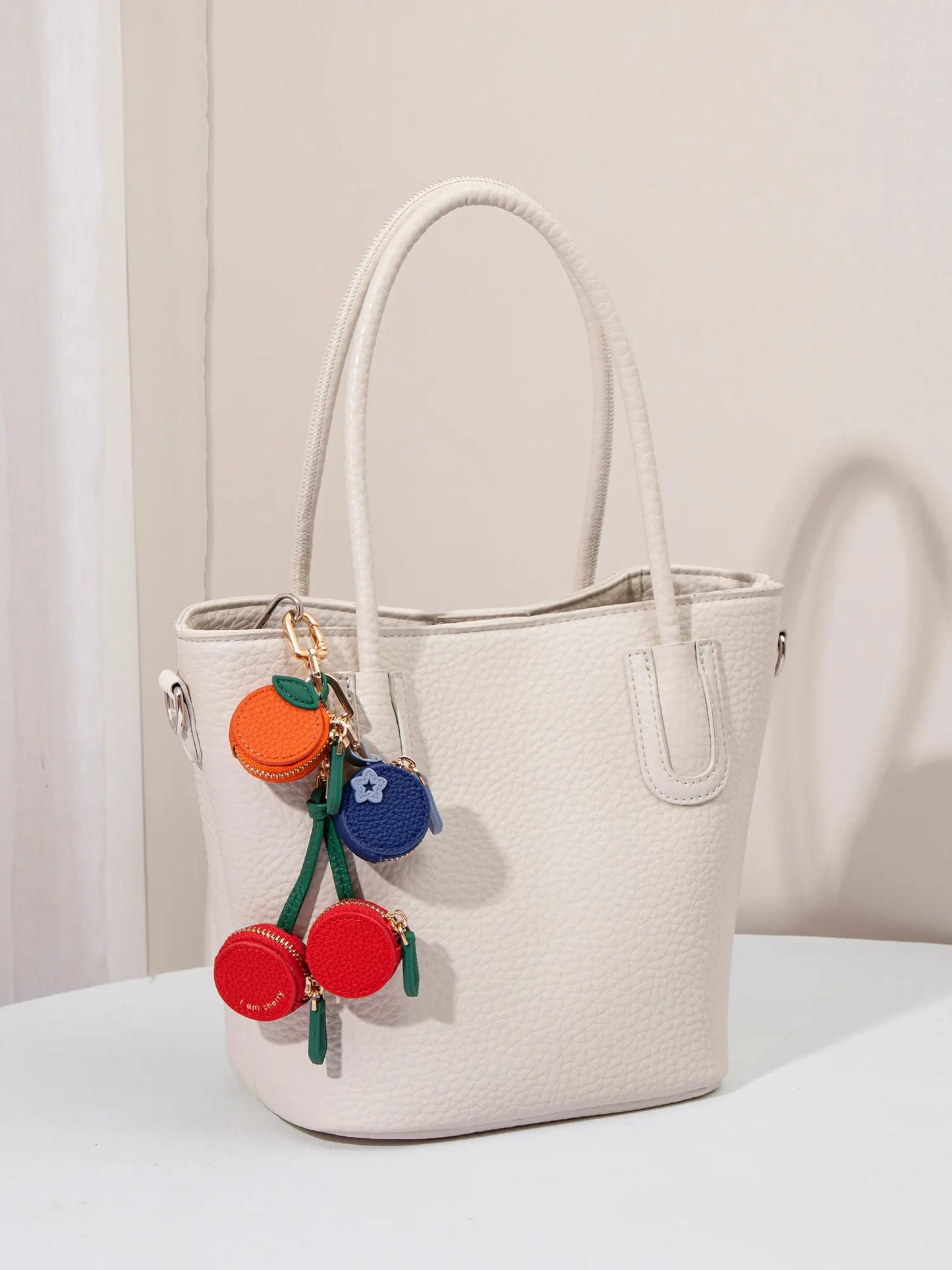 Cute Fruit Bag Charm, Bag Charms For Handbags, Bag Pendant, Adorable Keychain Accessory for Bags and Backpacks, Christmas Gift , 25 fall&winter , All Season Casual Style, Cute Purse Charms, Bag Accessories Charms