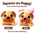 Funny Tongue Popping Pug Fidget Toy – Soft Silicone Stress Relief Desk Gadget
