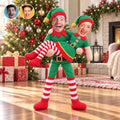 Photo Squishy Plush Doll, Personalized Christmas Elves for Shared Holiday Laughs, Creative Gift for Couples - 1