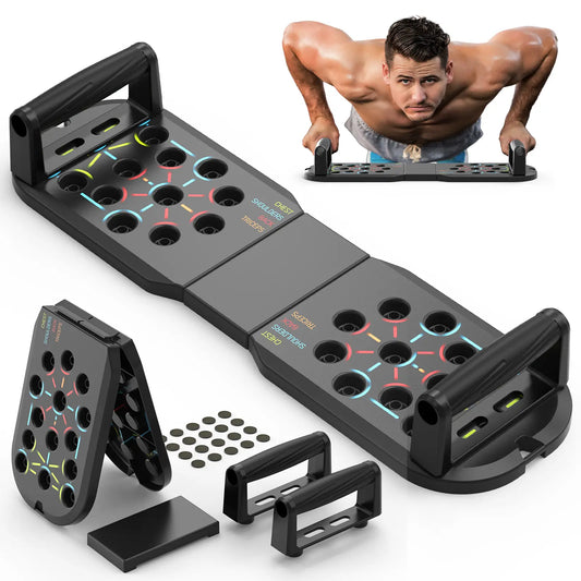Portable Push Up Board – Foldable Chest & Core Training System for Home Workouts
