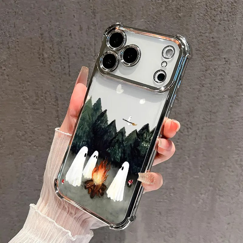 Ghost Campfire Phone Case for iPhone