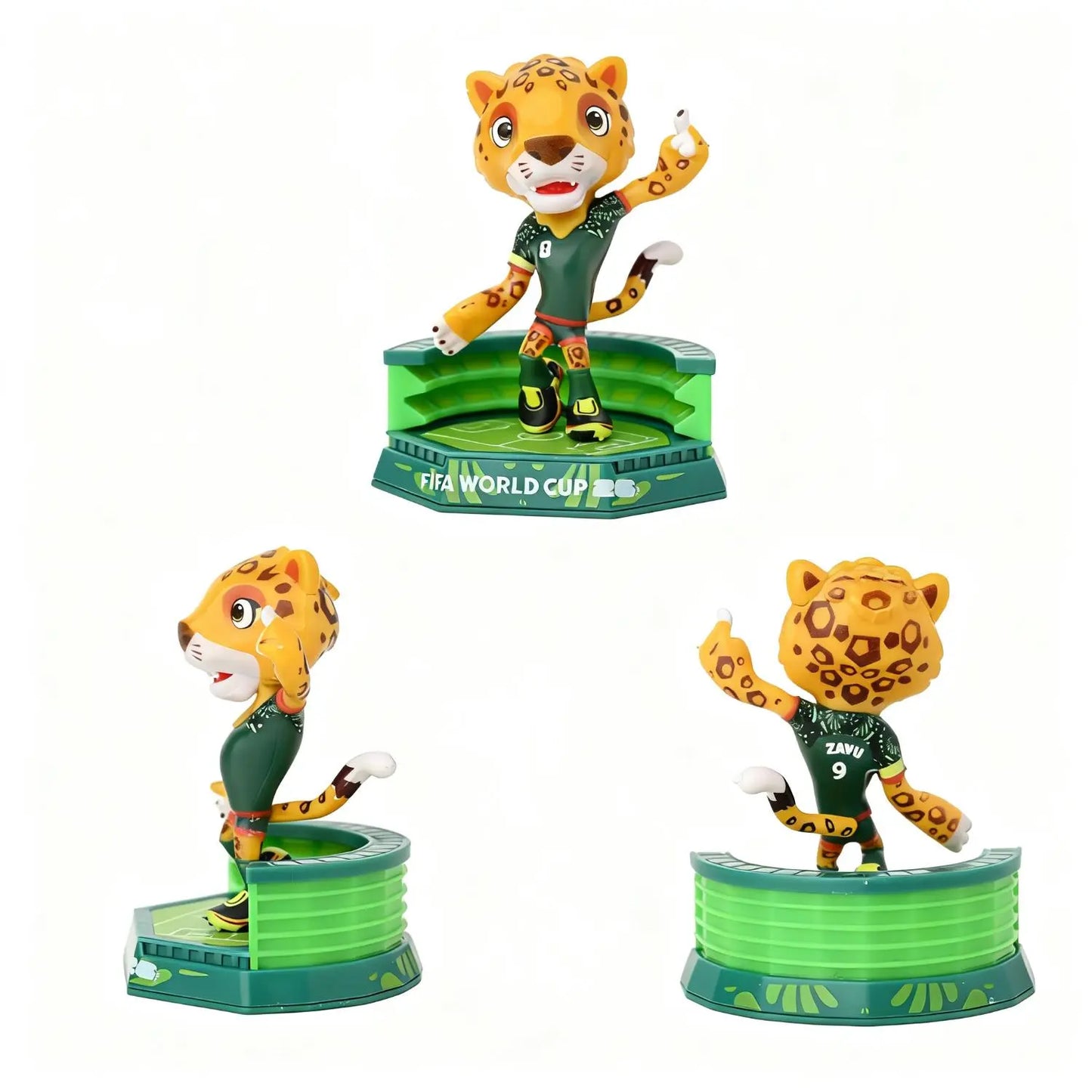 [Set of 3] FIFA 2026 World Cup Mascot Official Licensed Toy Figurines Collectable Soccer (Maple, Zayu & Clutch) Summervibes outdoorfun anime collectible