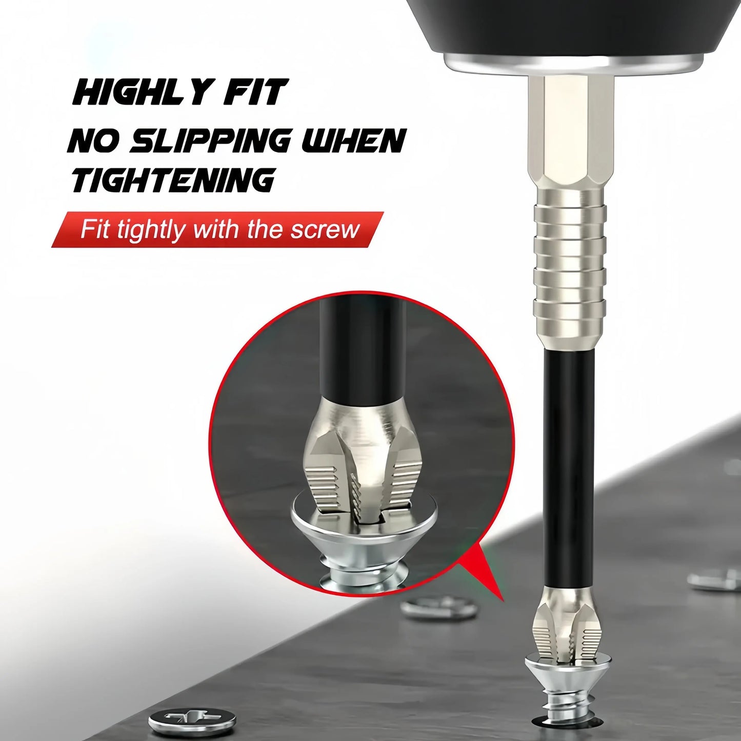 K5 Anti-Slip Impact Screwdriver Bit Set – High Magnetic PH2 Non-Slip Drill Bits