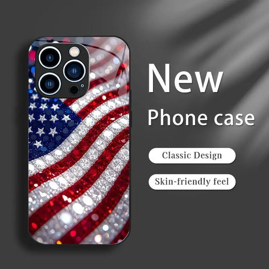 Patriotic American Flag Case for iPhone 16–11 & Samsung Galaxy S26–S22 – Slim Protective Cover