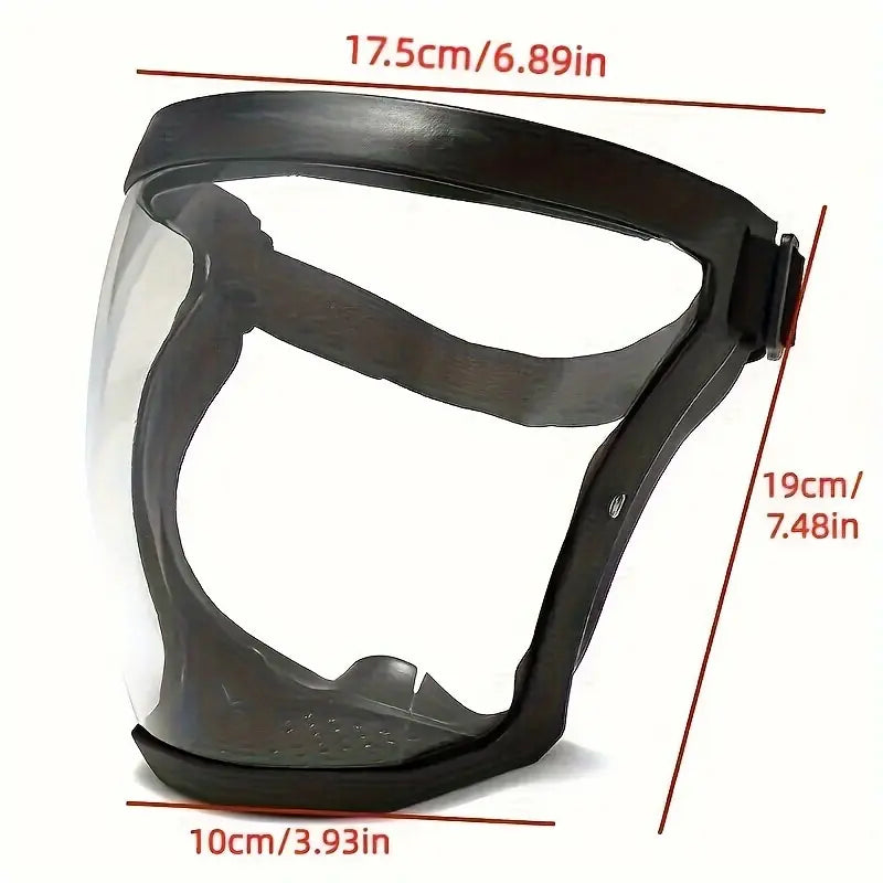Heat Resistant Safety Shield - Transparent Full-Face Kitchen Mask