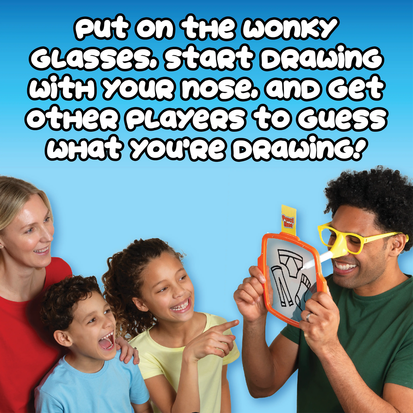 Pencil Nose Board Game – Creative Drawing & Social Party Game for Kids & Adults