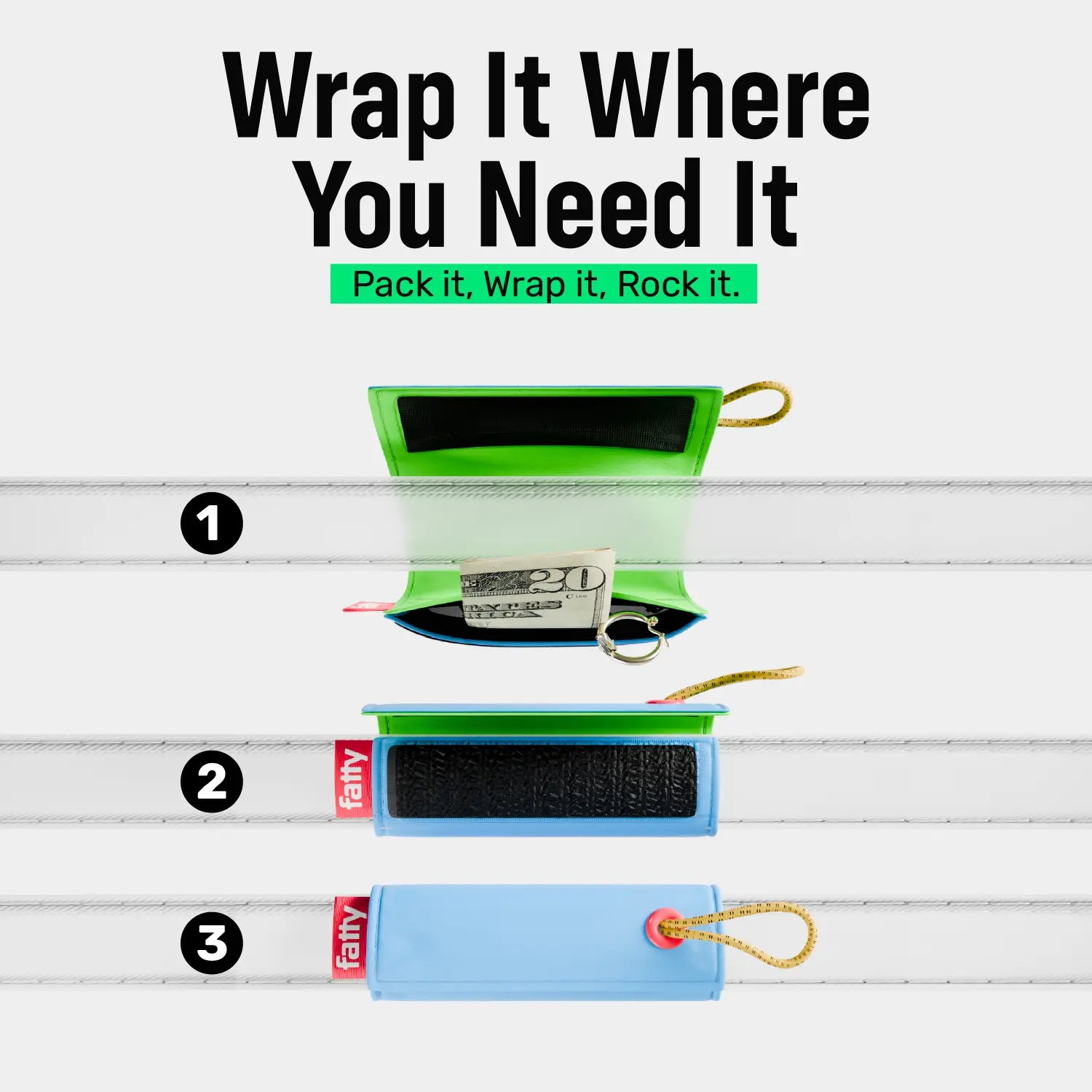 FattyPack Attach Pocket - Universal Wearable Essential Pouch