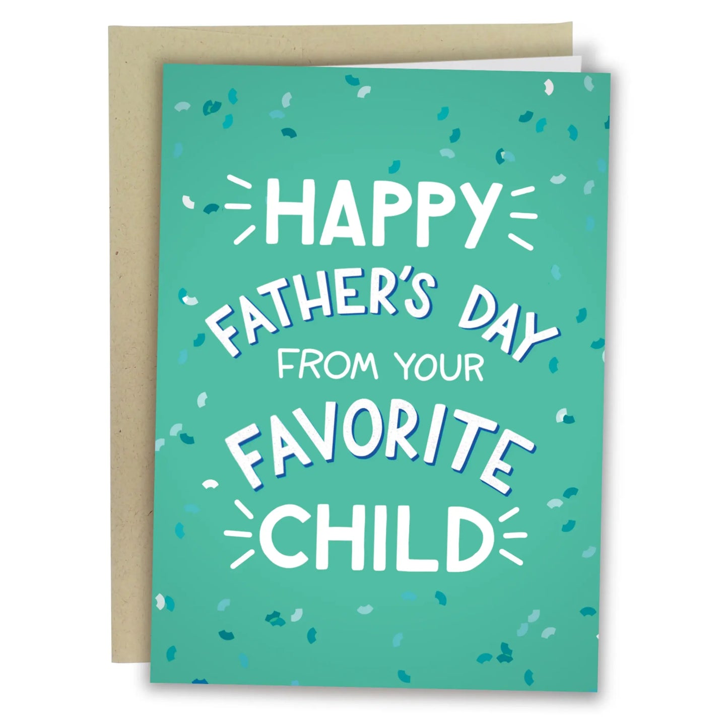 Funny Father's Day Card - 5x7 Inch Hand-Drawn Greeting Card with Envelope