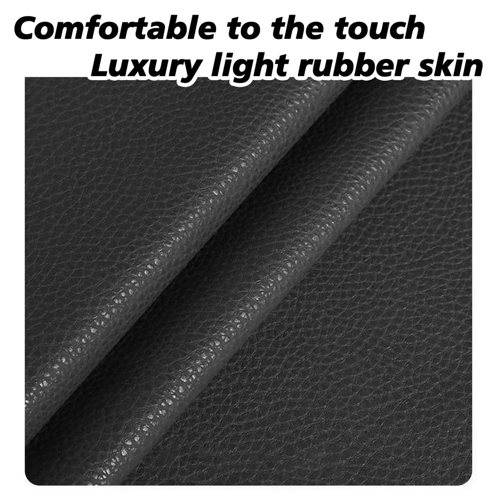 4PCS Faux Leather Car Headrest Hooks: Double-Hook Organizer for Bags & Essentials