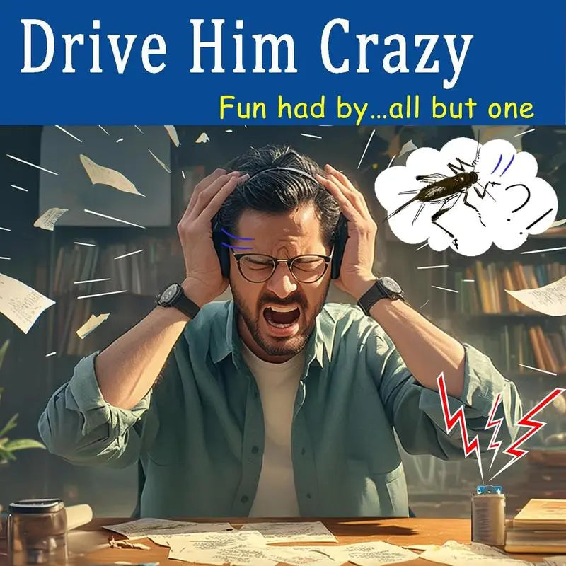 Annoying Cricket Prank Noisemaker - Long Lasting Hidden Beeps, Office Boomers & April Fool's Day Gifts Halloween Gifts