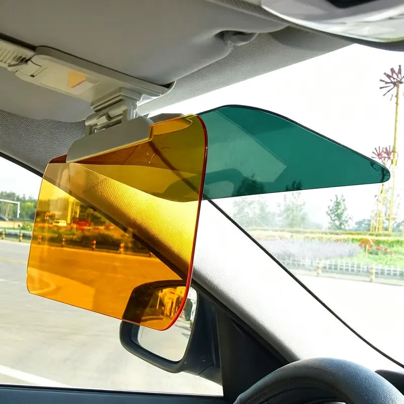 Adjustable Car Anti-Glare Sun Visor – Dual-Color Day & Night Driving Shield