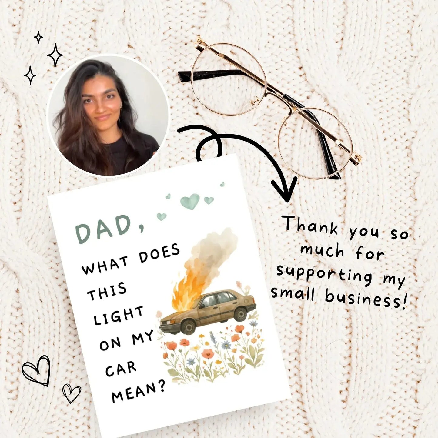 'Dad Joke' Funny Father’s Day & Birthday Greeting Card - Hilarious Gift from Daughter