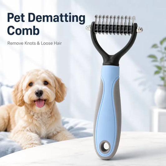 Pet Knotter Dog Grooming Hair Removal Pet ToolsHair Removal Comb Brush Double Sided Pet Supplies