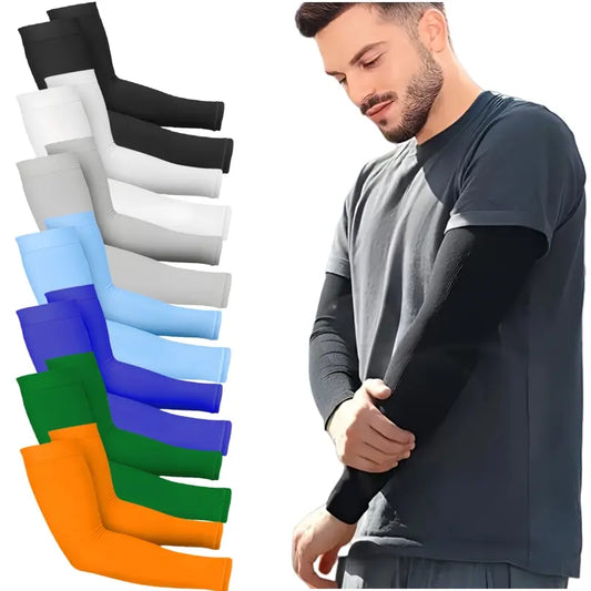 30 Styles Summer UV Protection Arm Sleeves – Pick Your Favorite Cooling Sleeves, Breathable Ice Silk Material, Sweat-Wicking & Comfortable Fit