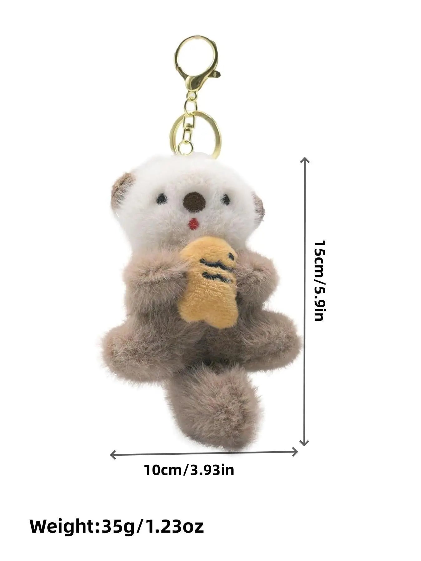 Cute Otter Keychain Pendant & Bag Accessories, Keychain Kawaii Charms, Animal Lover Gift Idea, Perfect for Bags & Backpacks, Unique Design for Daily Use