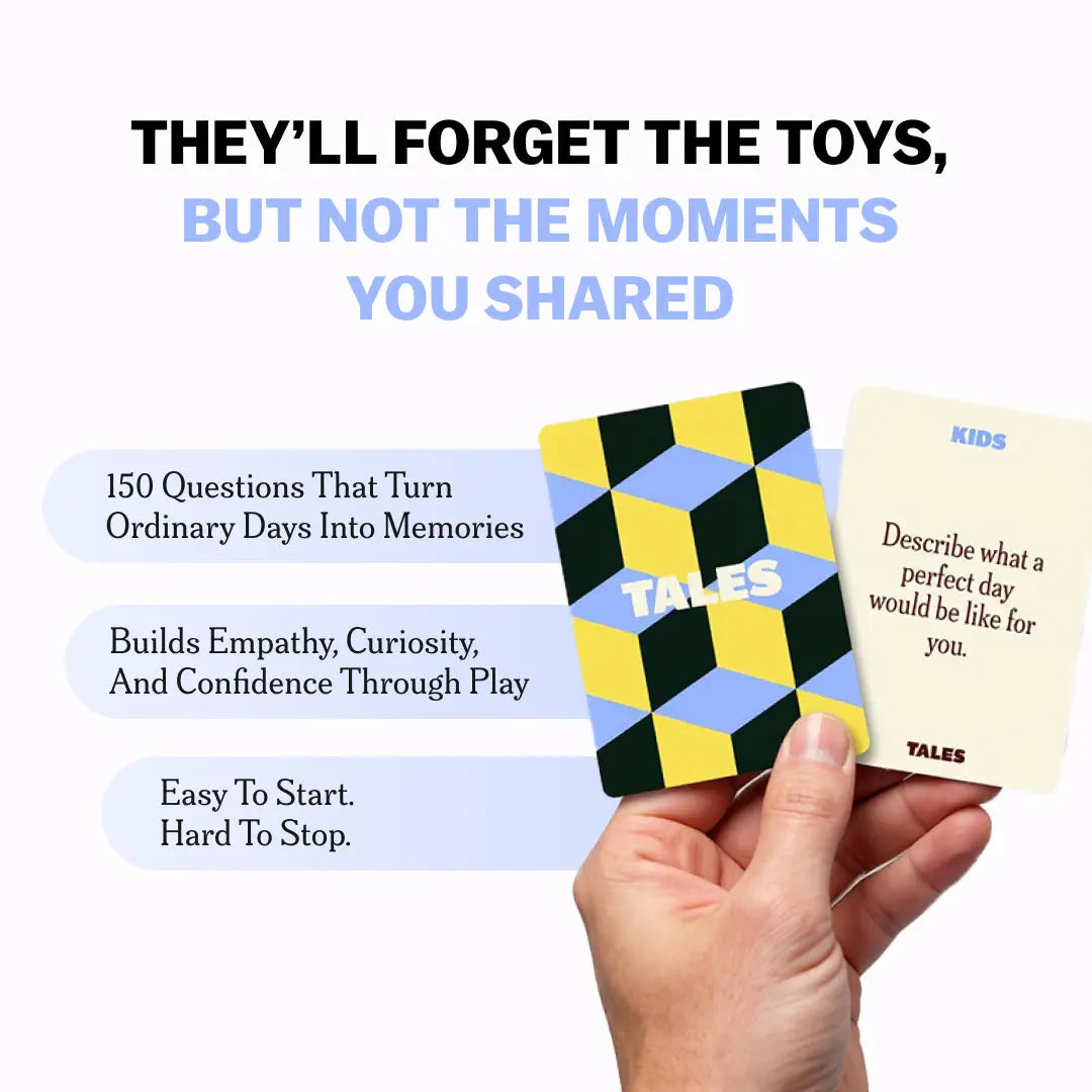 TALES Kids Edition Card Game – Fun Conversation Starter Cards for Family Game Night & Learning Through Play