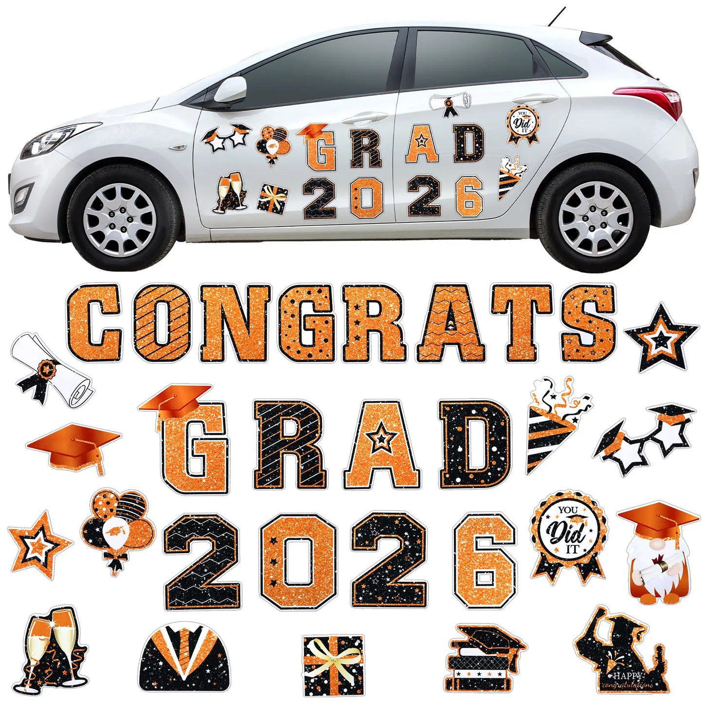 2026 Graduation Car Magnets & Refrigerator Decals