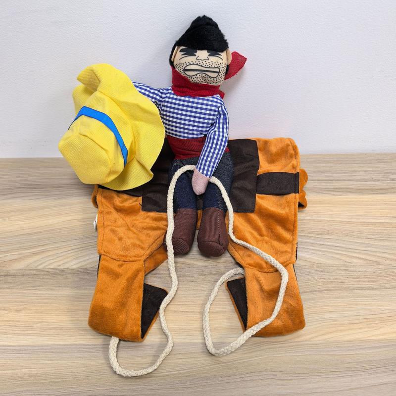 Matador Bullfighter Pet Costume Set with Hat – Adjustable Plush Dog & Cat Outfit