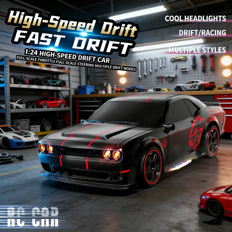 1：24 rc racing cars full proportional throttle ideal for solo practice neighborhood races birthday parties casual play and holiday gifts