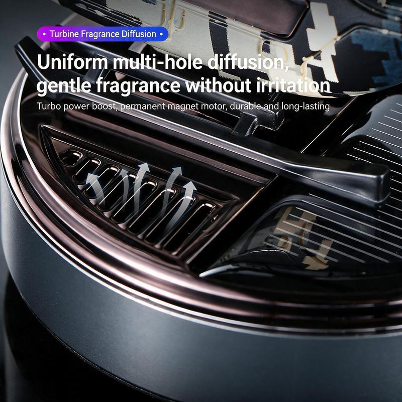 Solar-Powered Rotating Helicopter Aluminum Alloy Car Aromatherapy Diffuser