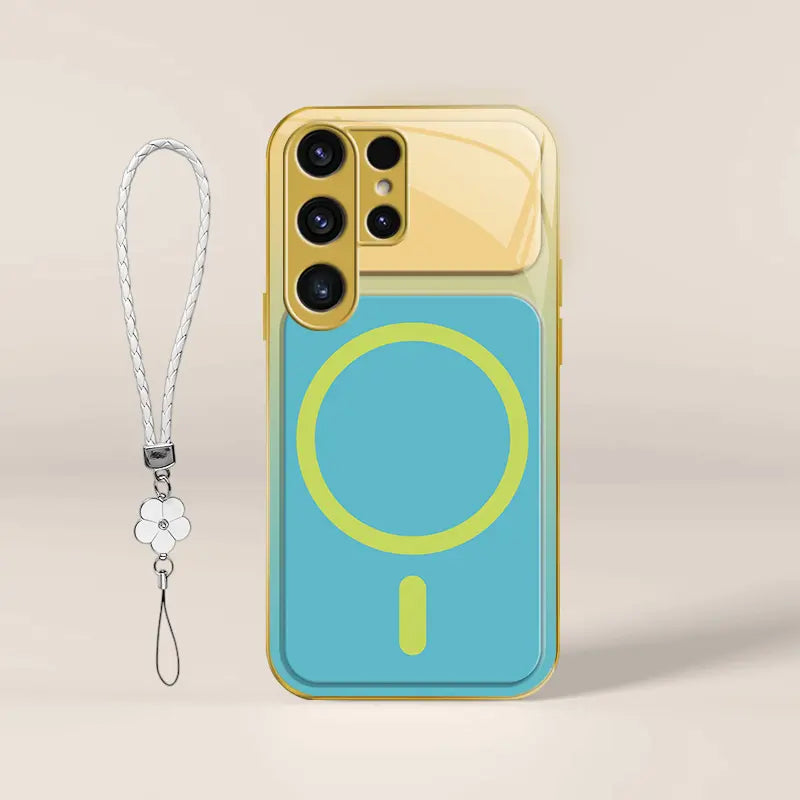 Dopamine Color Block Magnetic Phone Case for Samsung Galaxy S26 Ultra – Full Camera Protection & Shockproof Cover