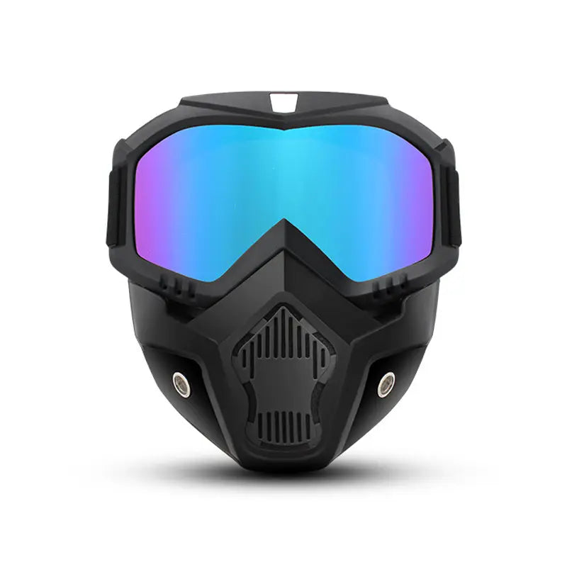 Full-Face Ski Goggles with Detachable Adjustable Mask | Anti-Fog HD Lenses, Comfort Sponge & Durable Plastic Frame